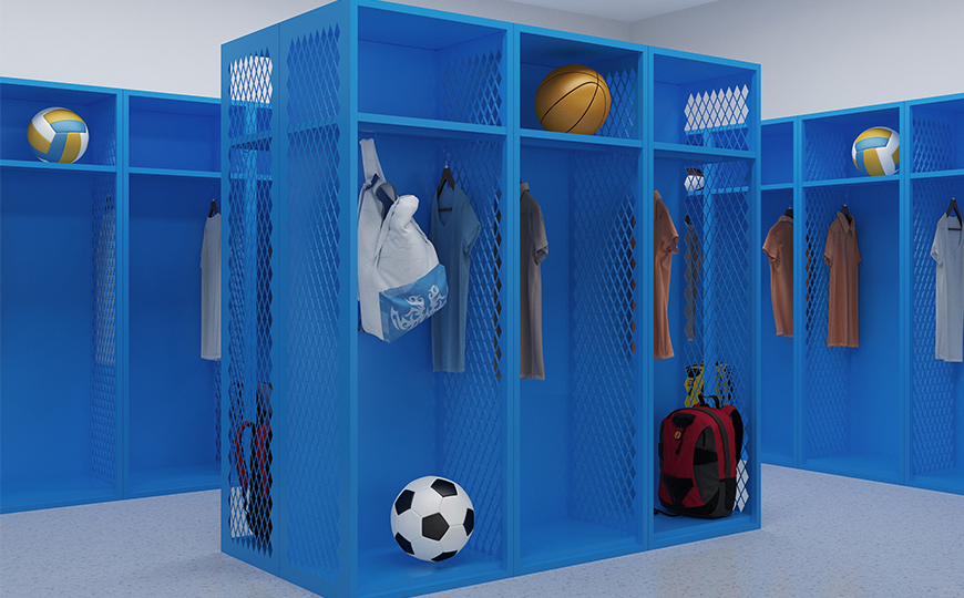 Metal sport Althletic Lockers for gym