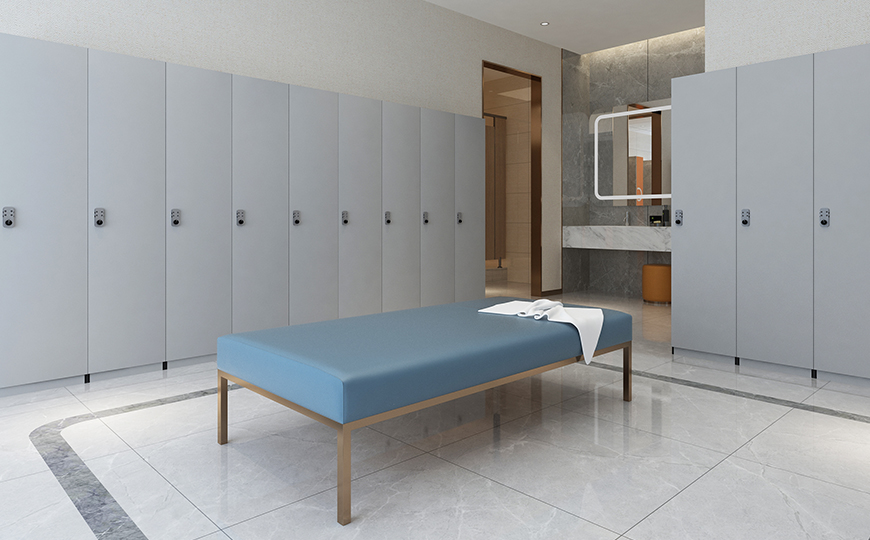 SFS HPL storage lockers for gym,single column
