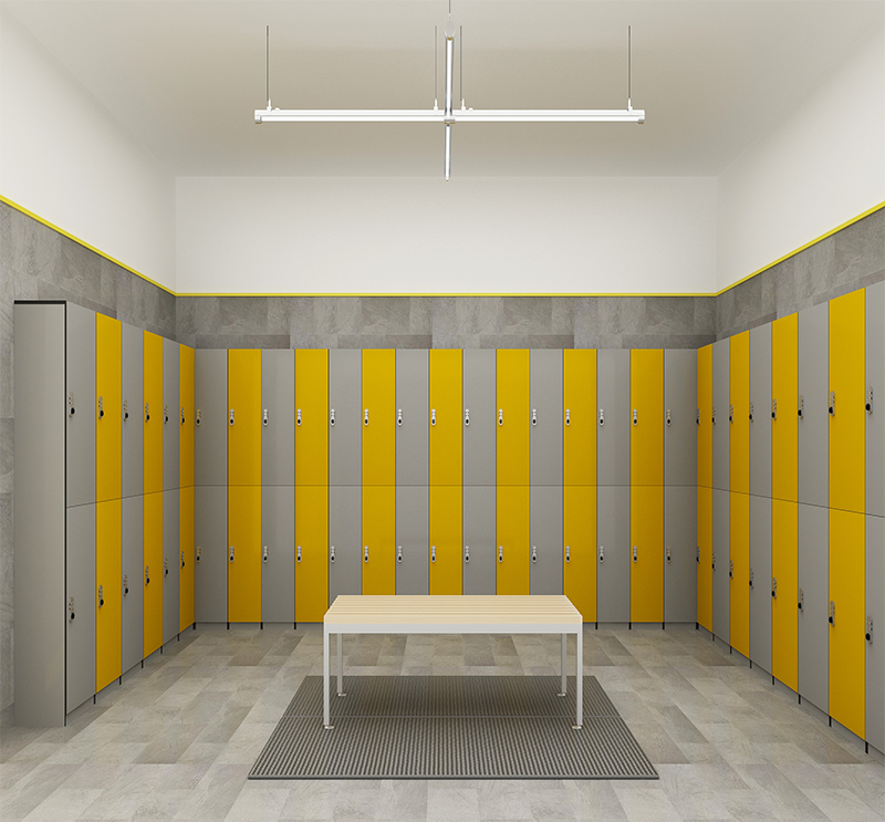 the application of HPL locker.