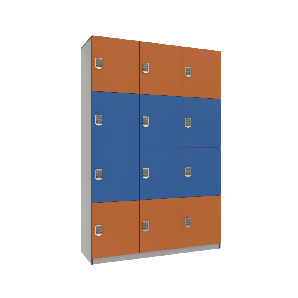 The size of this phenolic locker is 400*400*1800mm
