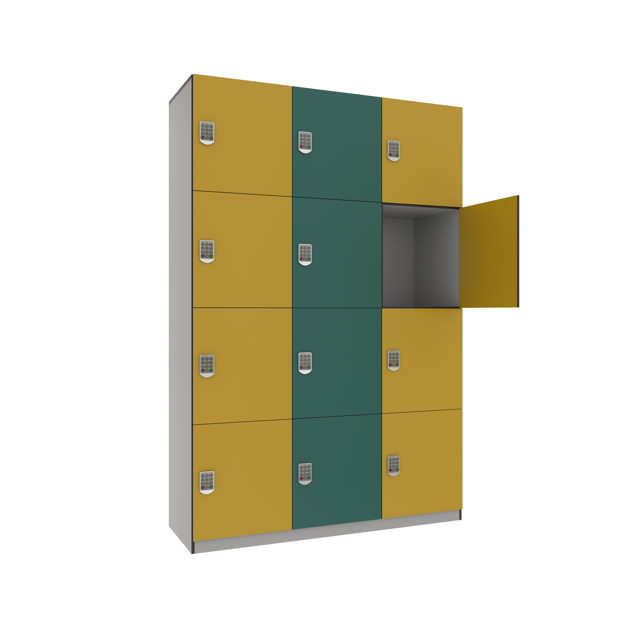 Muti-color phenolic locker