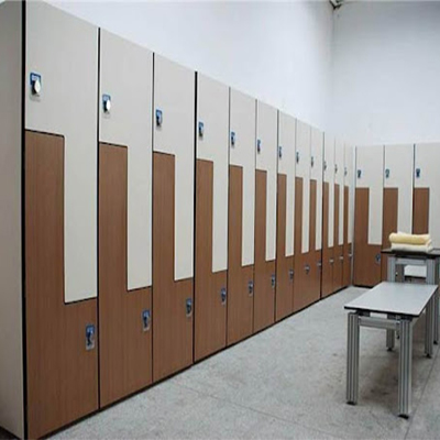 The HPL locker was applied in changing room.