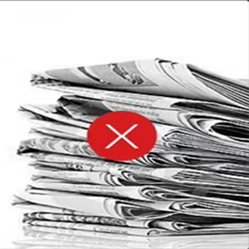 Newspapers are often taken away when the letter cabinet is not in use