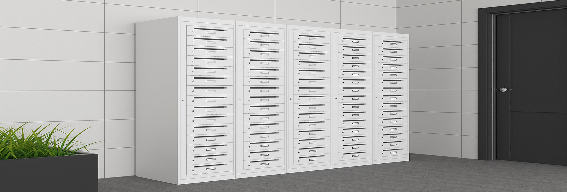 Post locker is a place for temporarily storing letters and newspapers. The postman puts the letter in the recipient's mailbox, and the recipient can pick it up at any time.