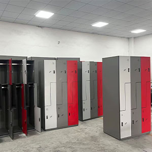 Z shape compact laminate wardrobe lockers