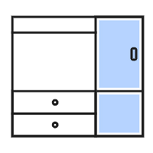 All the phenolic locker can be customized.