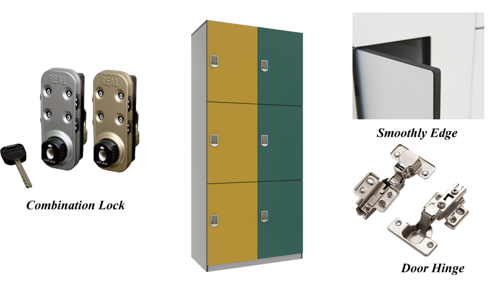 Different details show good qiality of phenolic locker.