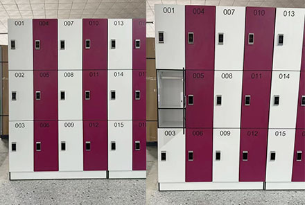 Small cabinets for phenolic changing room lockers