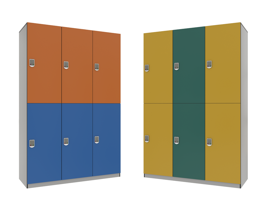 Phenolic locker can be used in changing room.