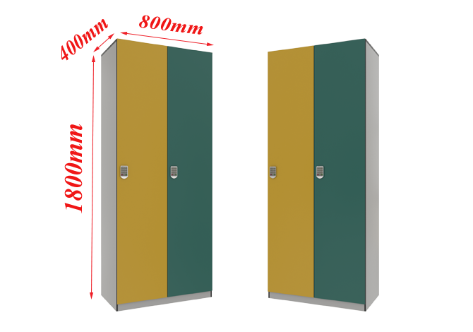Size of phenolic locker.