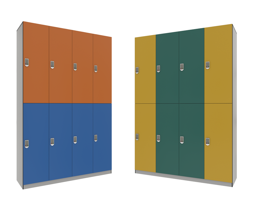 Phenolic locker is hard, fireproof, waterproof and scratch-resistance.