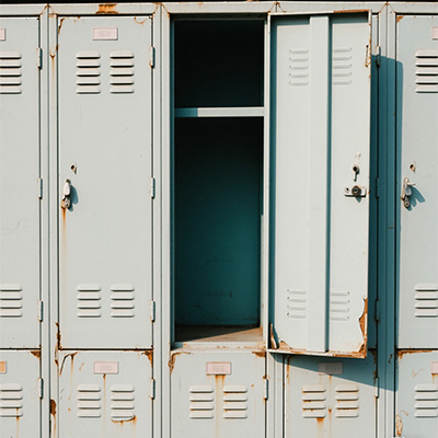 rust metal locker