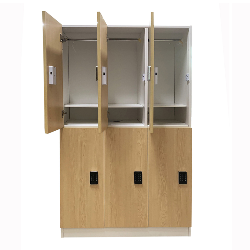 wood grain iron locker