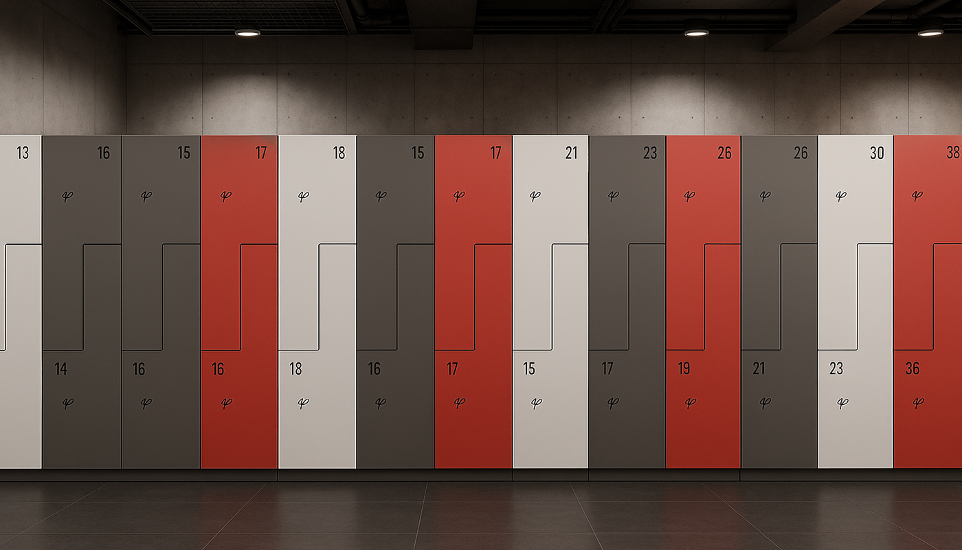 scratch-resistant lockers