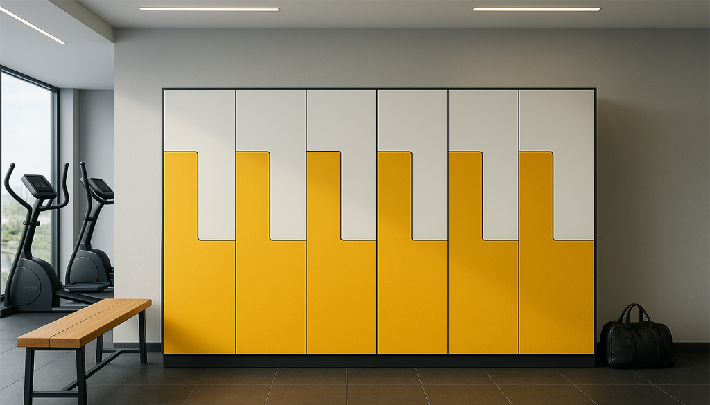 The application of moisture-resistant lockers