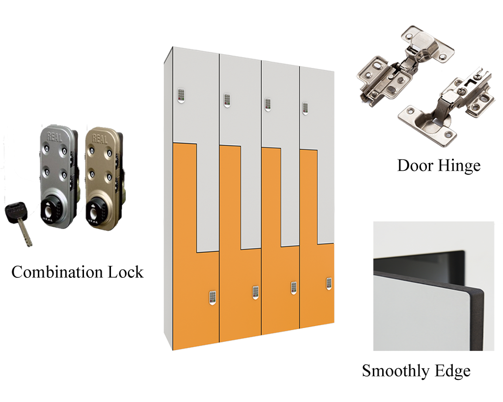 Different details show good qiality of phenolic locker.
