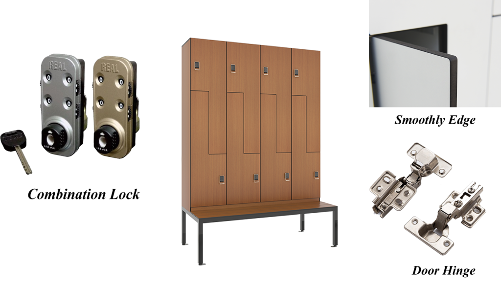 Different details show good qiality of phenolic locker.