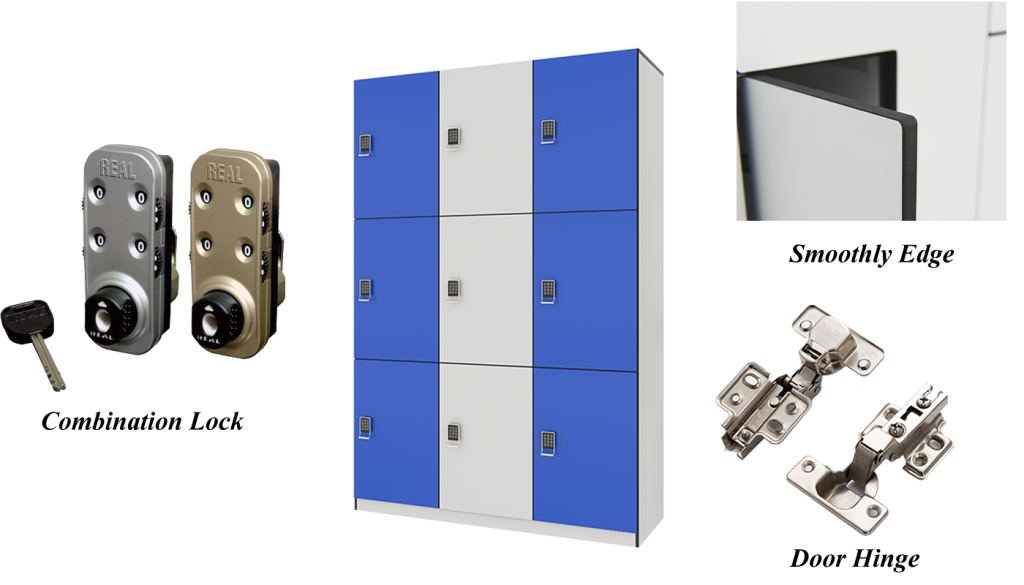 Different details show good qiality of phenolic locker.