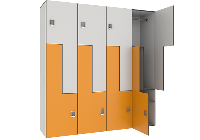 moisture-resistant lockers