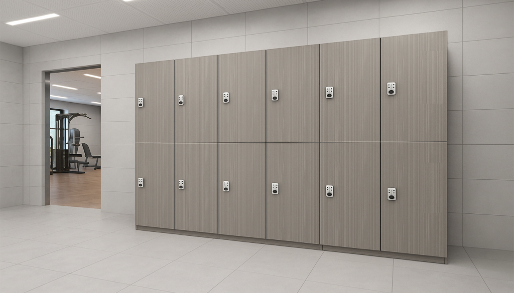 application of phenolic gym locker
