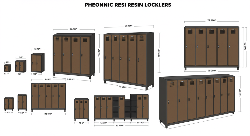 phenolic locker sizes