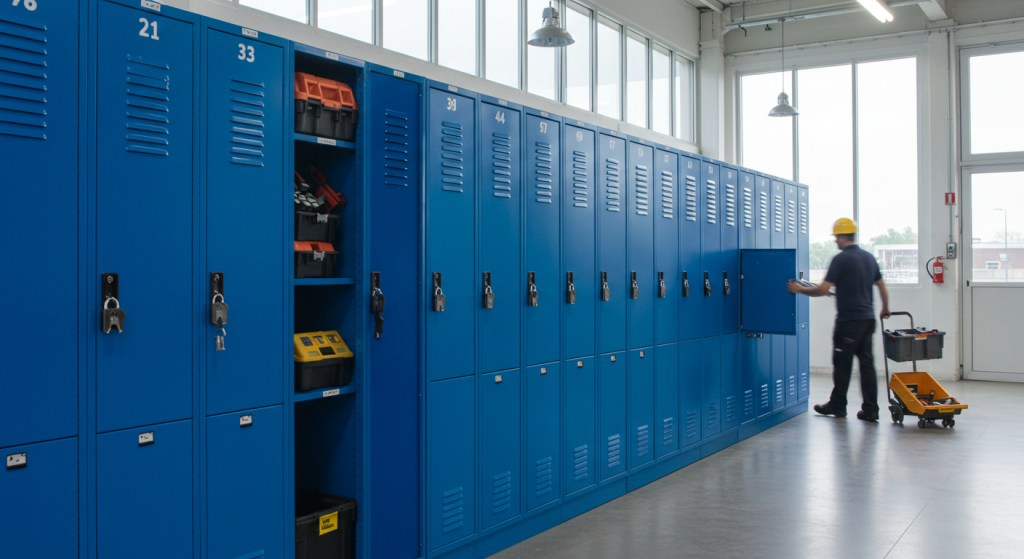 secure equipment lockers