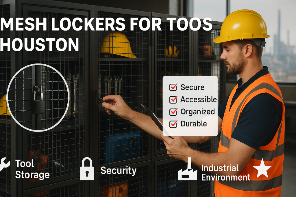 mesh lockers for tools Houston