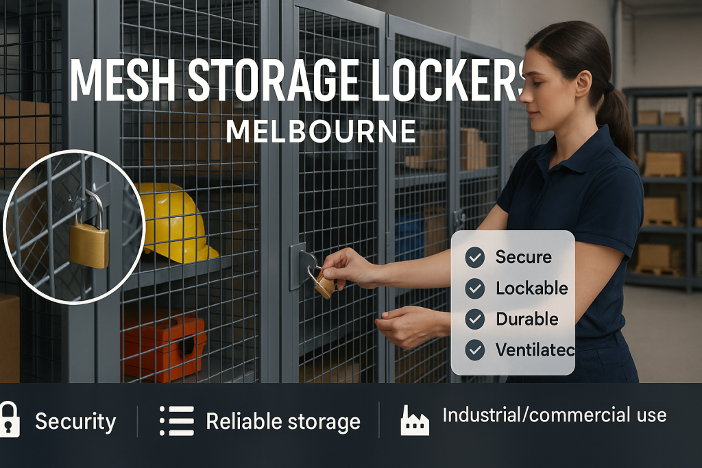 mesh storage lockers Melbourne