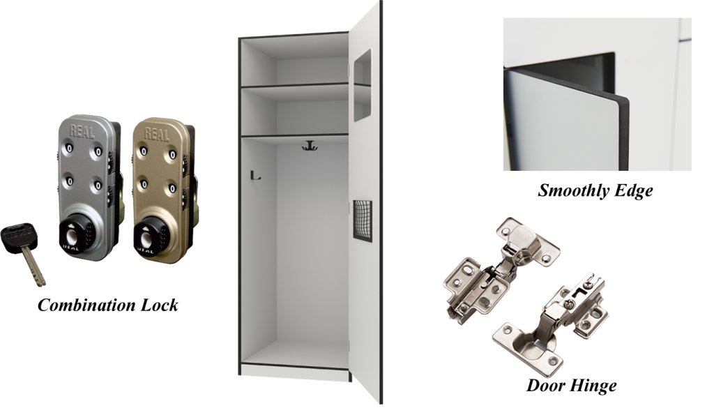 The accessories of golf club lockers