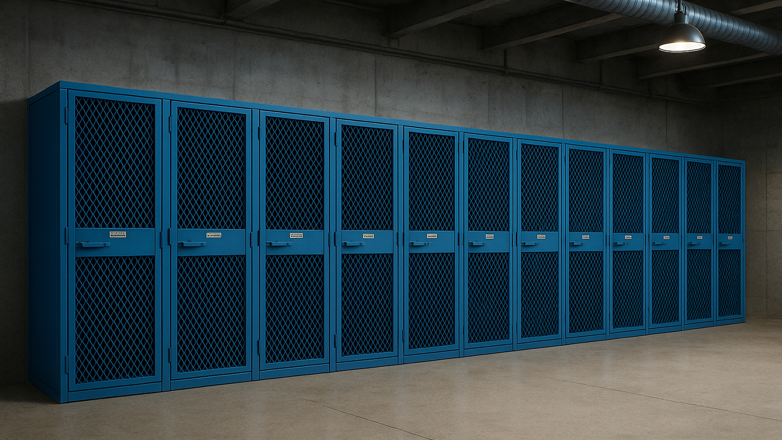 mesh locker for constrction sites