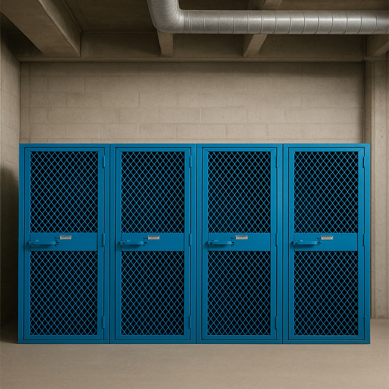 mesh locker for construction sites