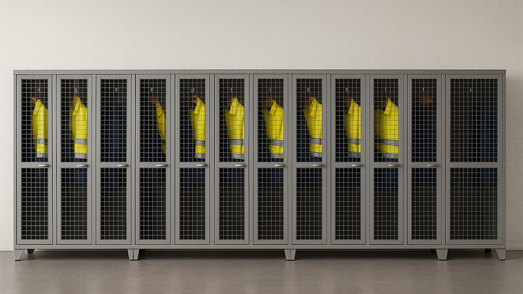 clear view mesh lockers
