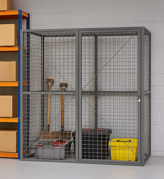 warehouse equipment mesh lockers for sale