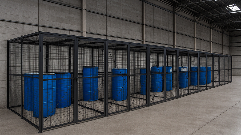 chemical storage cage