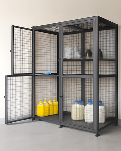 chemical storage cage
