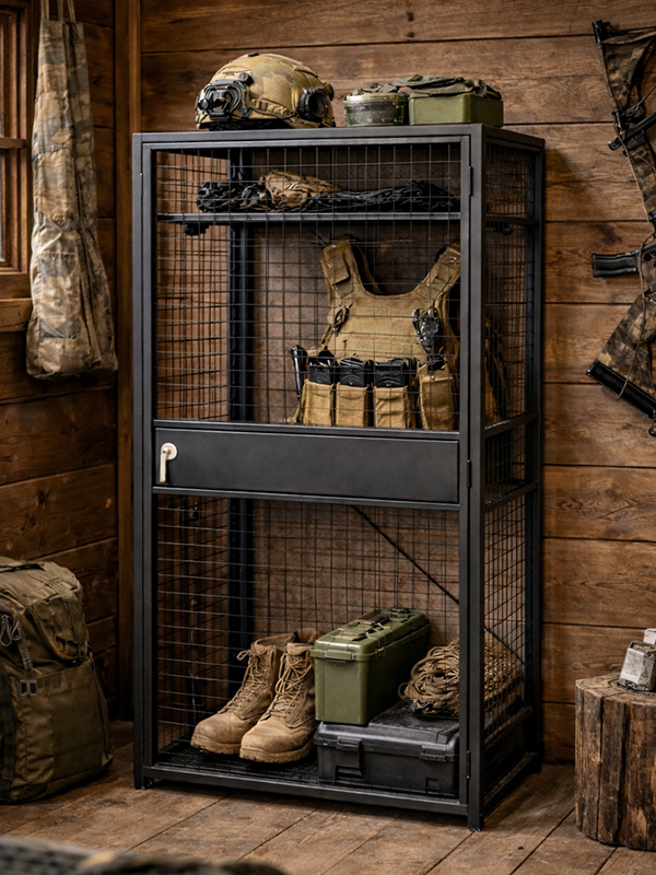 military gear mesh lockers