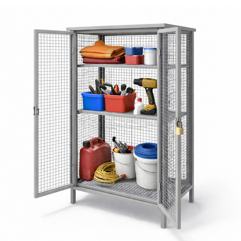 see-through mesh lockers