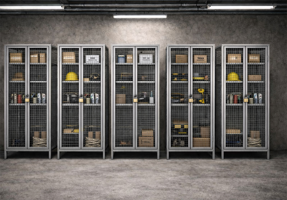 Viewing the items inside the cabinet without opening the door.