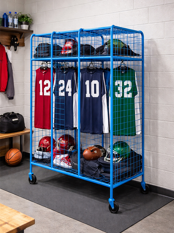 sports team mesh lockers