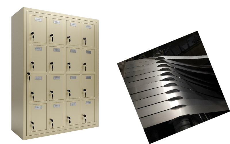 Secure Cell Phone Storage Locker in steel material