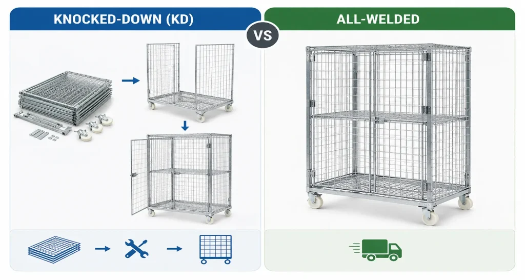 packing method of mesh locker