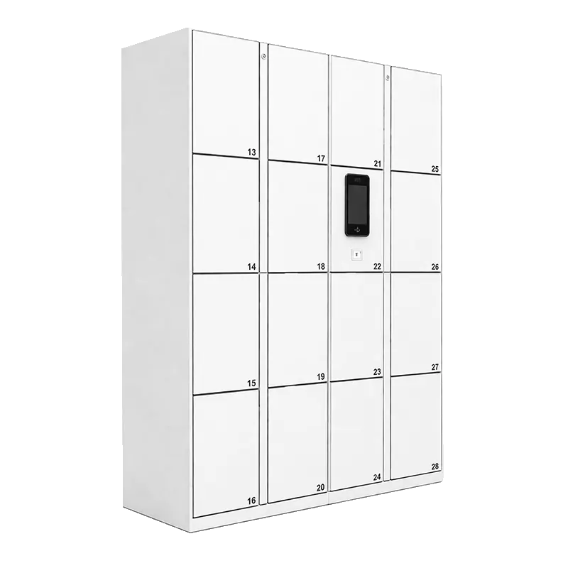 Biometric Face Locker in white