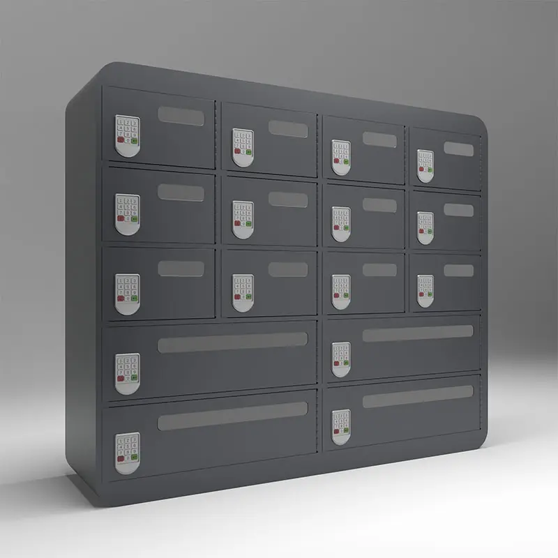 phone lockers with charging 16 doors