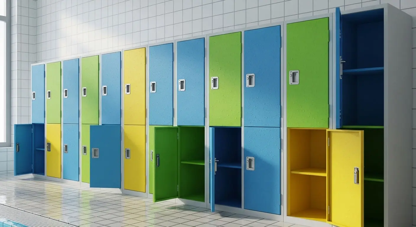 Plastic Lockers for Swimming Pools